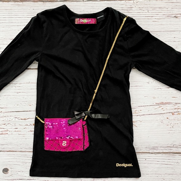 Desigual Girl’s Top w Reversible Sequins 11-12 Yrs - Picture 1 of 8